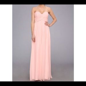 Donna Morgan ‘Laura’ Long in Peach Fuzz